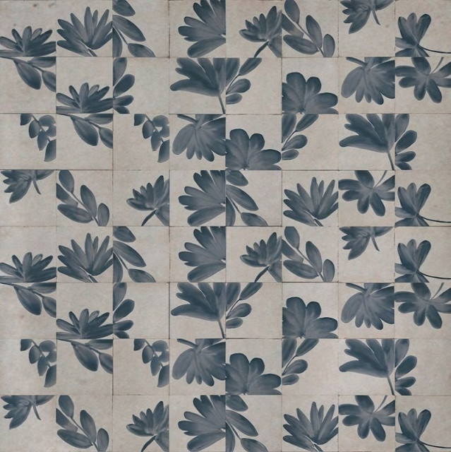 Marazzi Italy Rice Decoro Blossom Grigio 15x15