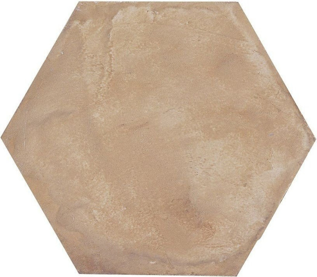 Marca Corona Terra ocra esagono 25x21,6