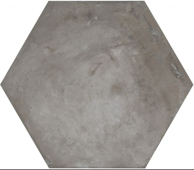 Marca Corona Terra antracite esagono 25x21,6
