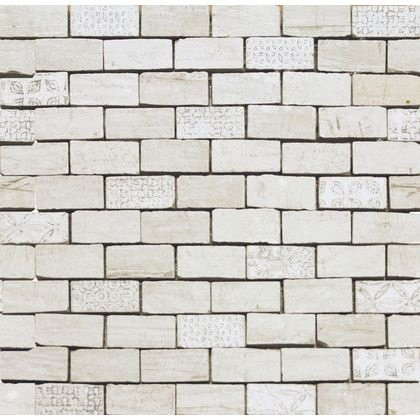 Naxos Chamarel Spaccatella Decò White 30х30