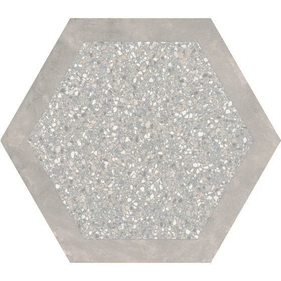 Ornamenta Cocciopesto Malta + Portland Hex 60x60
