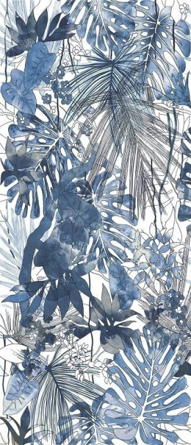 Ornamenta Operae Flora Equatoriale Blue 120x278