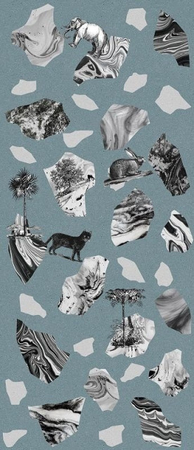 Ornamenta Operae Collage Blue 120x278