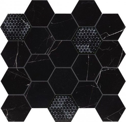 Valentino Majestic Hexagon Royal Nero 34x36