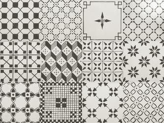 Ragno A Mano Decoro Mix Bianco Antico 20х20