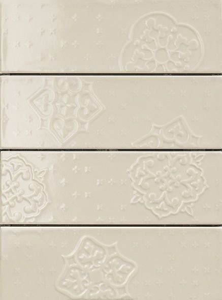 Ragno Brick Glossy Dec Mix 4 Grey R4GR 10х30