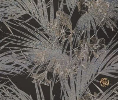 Roberto Cavalli Natural Black Tropi.Log.D+B 64x75