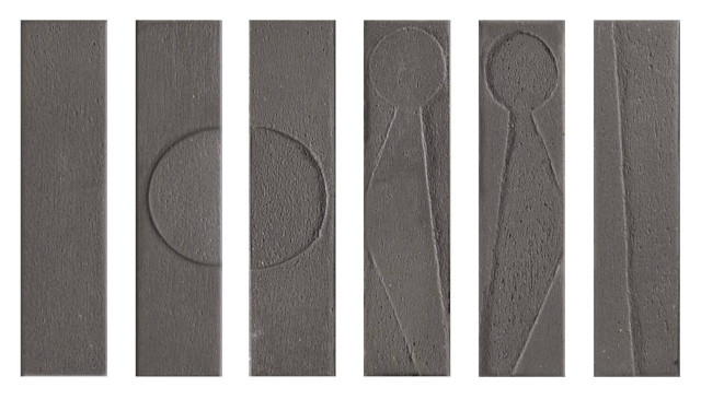 Settecento Koine Alphabet Lava 4.5x18.6H0.9