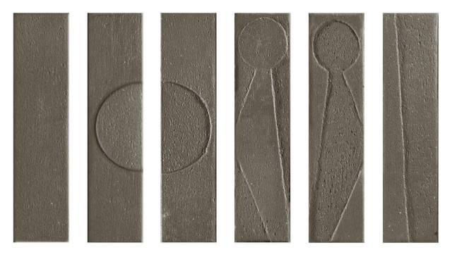 Settecento Koine Alphabet Terra 4.5x18.6H0.9