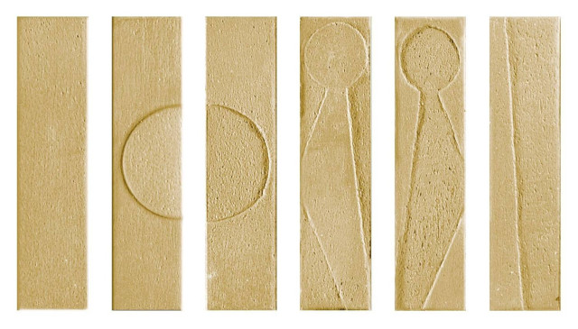 Settecento Koine Alphabet Ocra 4.5x18.6H0.9