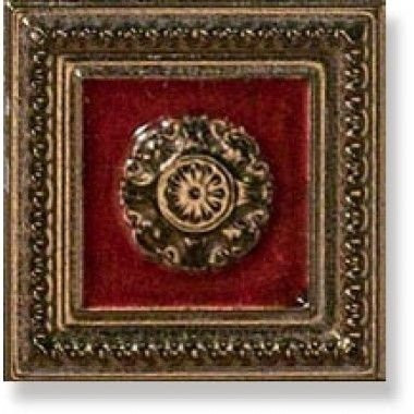 Vallelunga Lirica Tortora Bordeaux Cornice 10х10