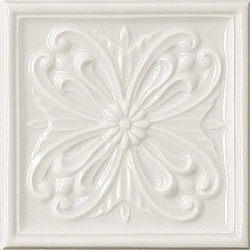Vallelunga Rialto Formella Floreale White 15х15