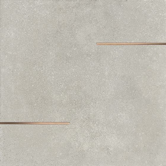 Vallelunga Decoro Bacchette Rame Basalto 60x60