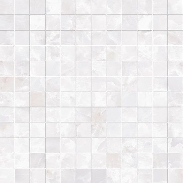 Versace Emote Mos. T144 Onice Bianco 39x39