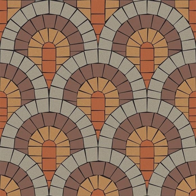 Wide&Style Fl.Pave Brown 90x90