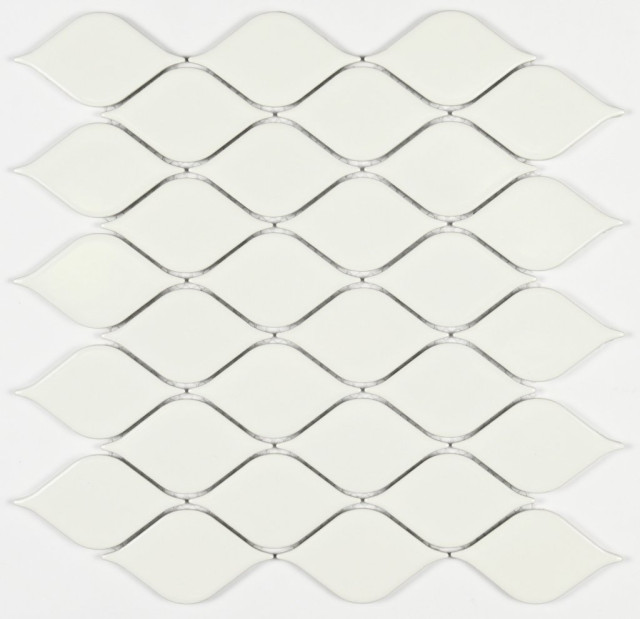 Bonaparte Melany White Glossy 4.8x8.6 6mm 26.4x28