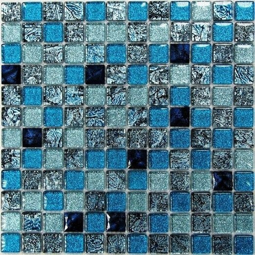 Bonaparte Стеклянная мозаика Satin Blue 30х30