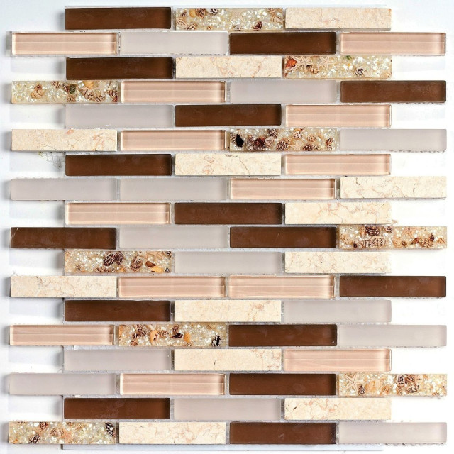 Bonaparte Стеклянная мозаика Shell Stone 30х30