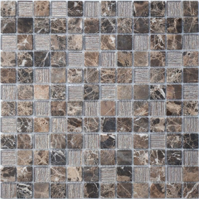 Caramelle Mosaic Silk Way Coffee Jute 4mm 29.8x29.8