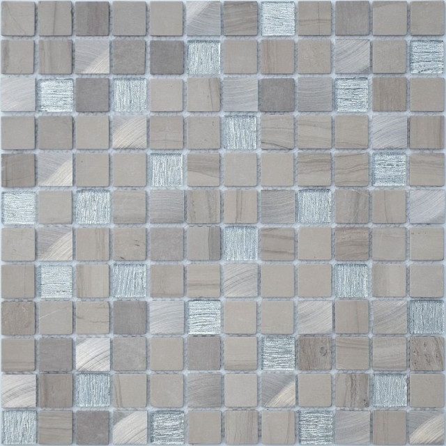 Caramelle Mosaic Silk Way Grey Velvet 4mm 29.8x29.8