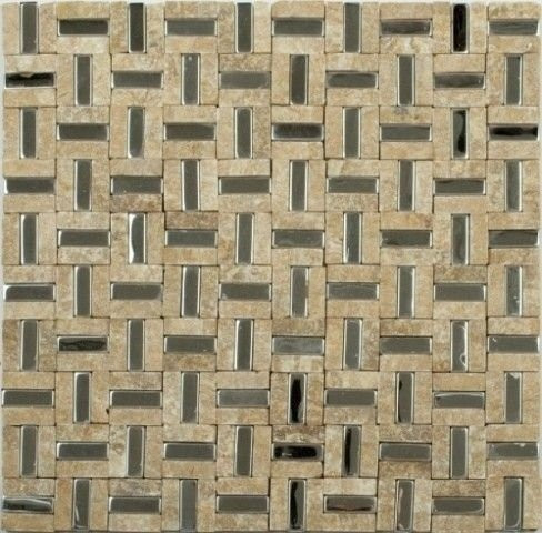 NS Mosaic Metal Mк-818 Метал Камень (15*48*10) 30x30