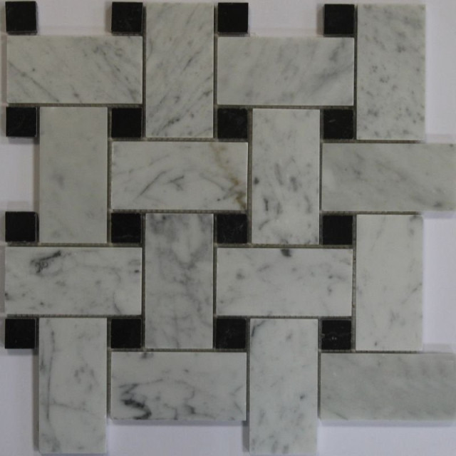 Orro Mosaic Stone Basket Carrara Pol. 30,5х30,5х1