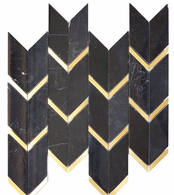 Orro Mosaic Stone Atlantida Black 32.2x30.5