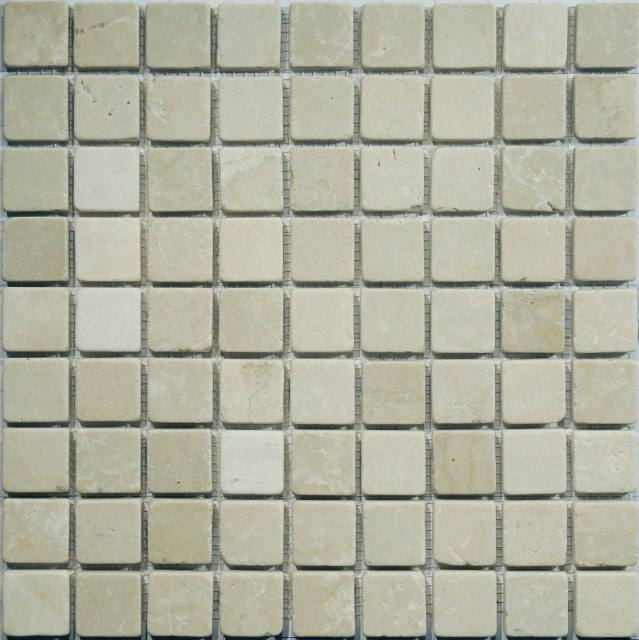 Orro Mosaic Stone Botticino Tum (3x3) 30.5x30.5H0.7