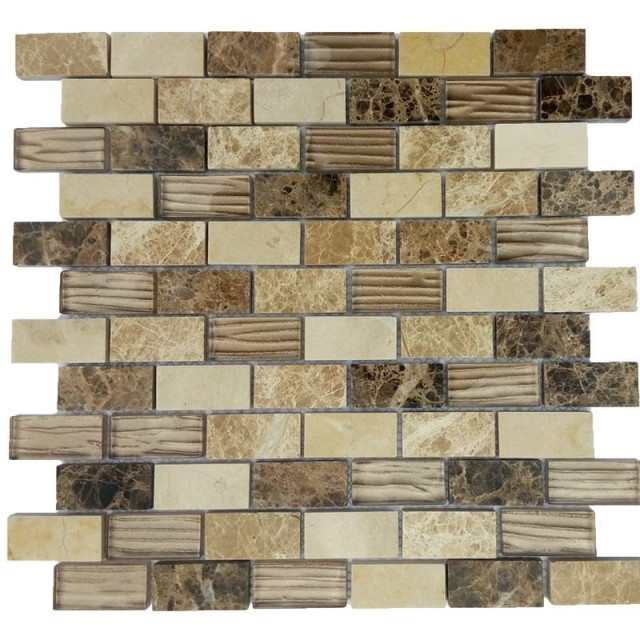 Orro Mosaic Glasstone Astoria Brown 30х30х0,8
