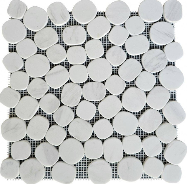Pixel Mosaic PIX 310 Volakas White Mat 6mm 30x30