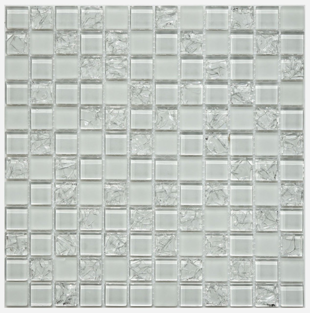 Orro Mosaic Glass White Crush 30×30
