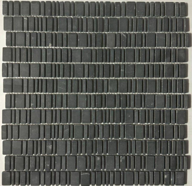 Pixel Mosaic PIX 317 Мрамор King Black 6mm 31x30.7