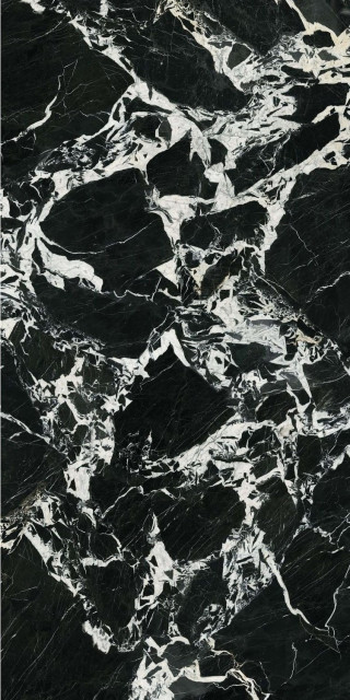 Zodiac Ceramica Napoleon Black Polished (6 мм) 160x320
