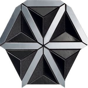 Tubadzin Lucid Ms-Lucid Black 31,2x35,4