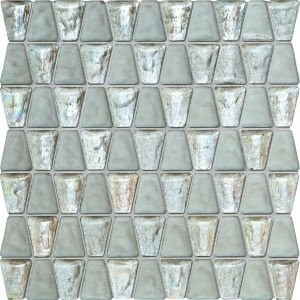 Tubadzin Mozaiki Drops Glass White 30,4х30,6