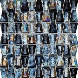 Tubadzin Mozaiki Drops Glass Grey 30,4х30,6