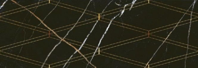 Eletto Ceramica Black&Gold Rombi 24,2x70