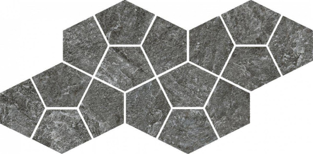 Italon Magma Graphite Mosaico Prism 41.3x20.5H0.9