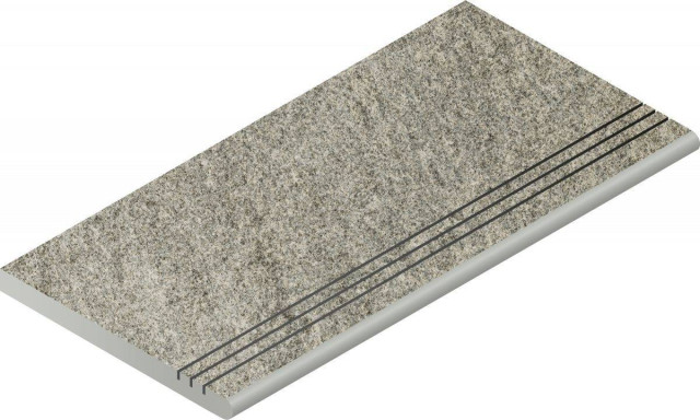 Italon Nordica Silver Gradino Round Grip 30x60
