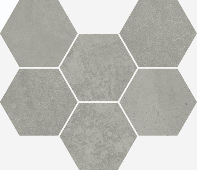 Italon Terraviva Mosaico Hexagon Grey 25x29