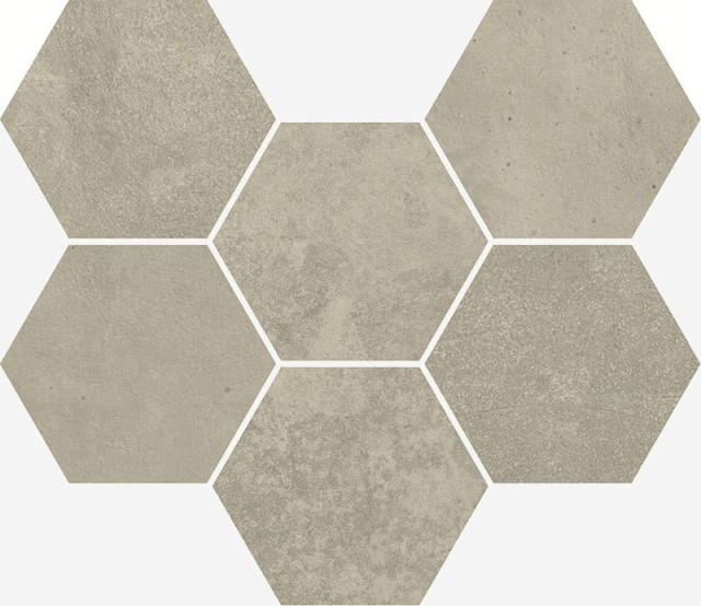 Italon Terraviva Mosaico Hexagon Greige 25x29