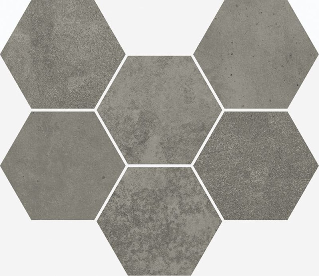 Italon Terraviva Mosaico Hexagon Dark 25x29