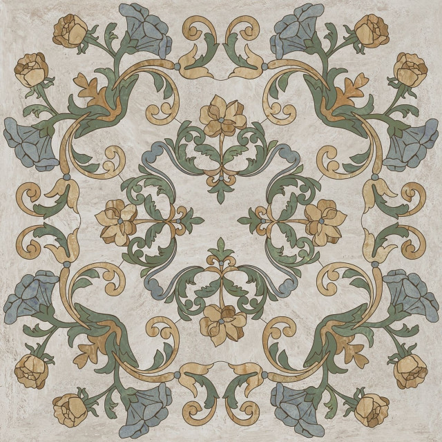 Kerama Marazzi Эвора Центр Глянцевый 9мм 60x60
