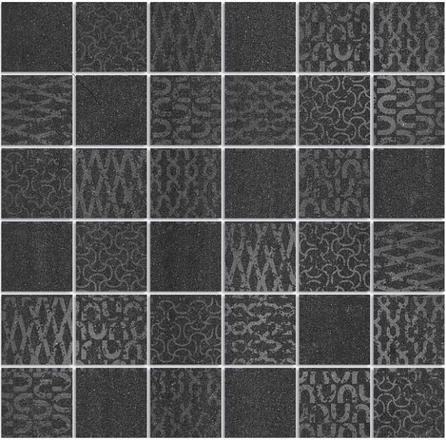 Kerama Marazzi Про Дабл Чёрный Мозаичный 9мм 30x30